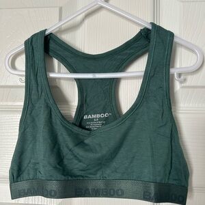 🔥🆕🔥 Bamboo Underwear Toned Sport Bra - Emerald Green - Small